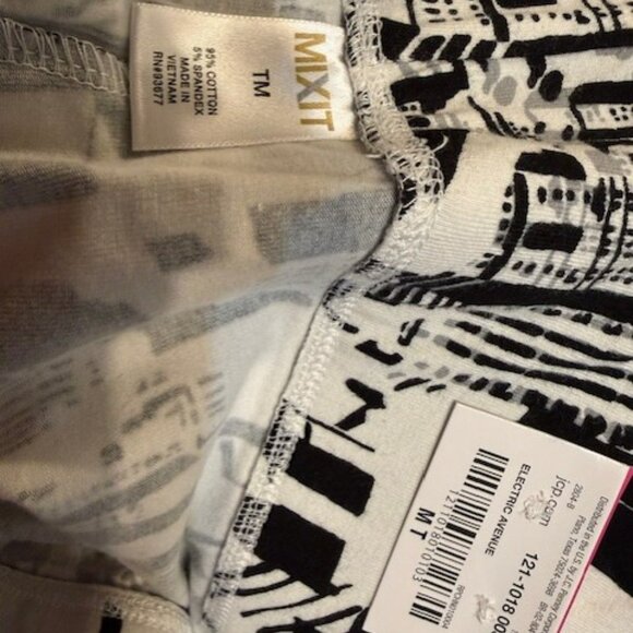 Mixit Electric Avenue Print Cotton Leggings - NWT - Size Medium - Picture 15 of 16